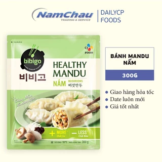 Bánh Mandu Healthy Nhân Nấm CJ Foods 300g (Bibigo) [HN giao hàng hỏa tốc]