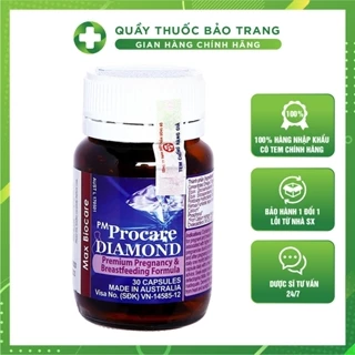 PM Procare Diamond - Vitamin Tổng Hợp Cho Phụ Nữ Có Thai Và Cho Con Bú (Hộp 30 Viên)