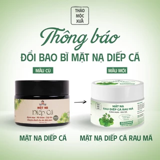 Mặt Nạ Diếp Cá Rau Má giúp giảm mụn, cấp ẩm chuyên sâu và điều tiết dầu nhờn Thảo Mộc Xưa  50gr