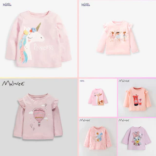 Áo Thun Little Maven, Malwee Dài Tay Cotton Nhiều Mẫu Cho Bé Gái Mẫu Mới 2023 P1 - Jumping Beans Official Store