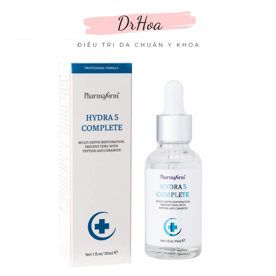 Serum HA Pharmaform Hydra 5 Complete Tinh chất phục hồi, cấp ẩm da - 30ml