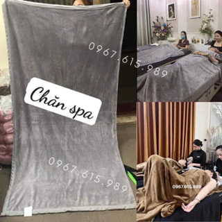 Chăn Spa, chăn đắp spa lông thỏ siêu mềm mịn, chăn văn phòng ấm áp, kt 1m1x2m