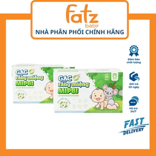 Gạc Rơ Lưỡi Vệ Sinh Răng Miệng Cho Bé Mipbi Cao Cấp - HỘP 30 GÓI