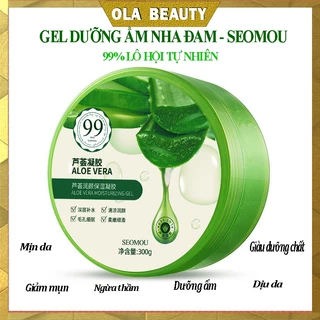 Gel Dưỡng Ẩm và Làm Dịu Da Nha Đam 300g <hơn 300ml> - SEOMOU phục hồi hư tổn mặt nạ cấp ẩm chống khô da - M29