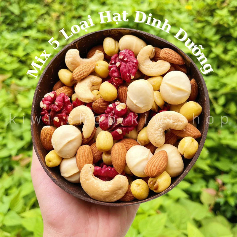 MIX 5 Hạt Dinh Dưỡng Tách Vỏ HŨ 450GR *Kiwishop*