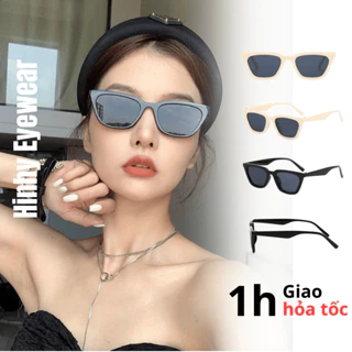 Kính Mát Vuông Mắt Mèo Cao Cấp KARA Thời Trang Hàn Quốc Nam Nữ Hinhy Eyewear Cá Tính Dễ Đeo