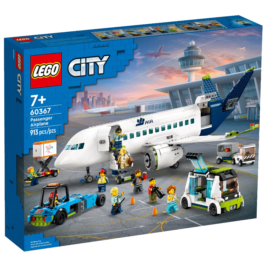 Lego City Series 60367 E-25Máy Bay Hành Khách Lớn Đồ Chơi Lắp Ráp Cho Trẻ Em Quà Tặng