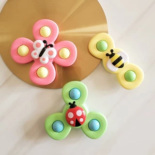 SET 3 Con Quay Dán Tường Hít Chân Không - Bô 3 Chong Chóng Spinner Hình Côn Trùng Ngỗ Nghĩnh Cho Bé - Home Shop Online