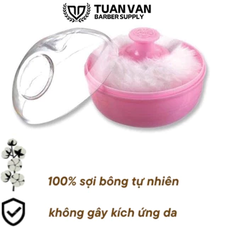 Bộ bông dặm phấn rôm khi cạo viền