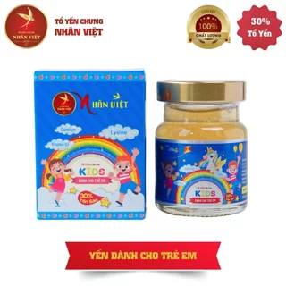 Yến Sào Chưng Sẵn Cho Bé Nhân Việt Kids 30% Yến Giúp Bé Ăn Ngon, Cao Lớn Hũ 70ml