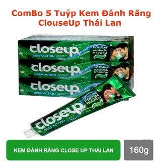 [FREE SHIP] Combo 5 Tuýp Kem đánh răng Closeup Thái Lan 160g