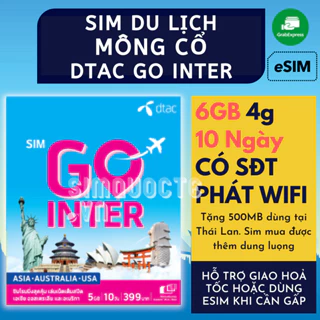 [TEST ĐƯỢC TẠI VN] Sim Du Lịch Mông Cổ Tốc Độ Cao Trong 10 Ngày không giới hạn internet