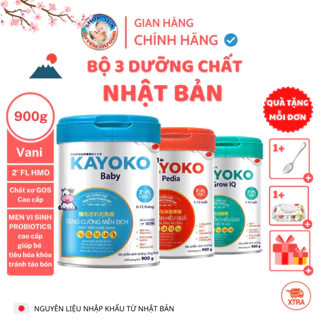 [Sản phẩm Chính Hãng] Sữa Nhật Kayoko Baby, Pedia, Grow IQ 900G - Tinh Hoa Dưỡng Chất Nhật Bản