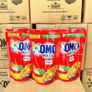 Nước giặt giữ màu Omo Matic+ Comfort cho máy giặt 350g- Hàng tặng