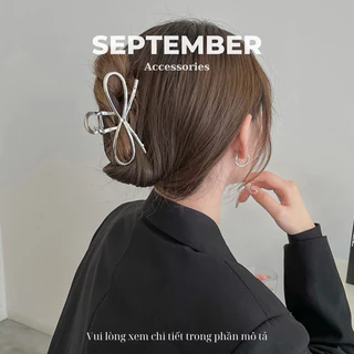 Kẹp Tóc Kim Loại Hình Nơ SEPTEMBER ACCESSORIES Thời Trang Nữ