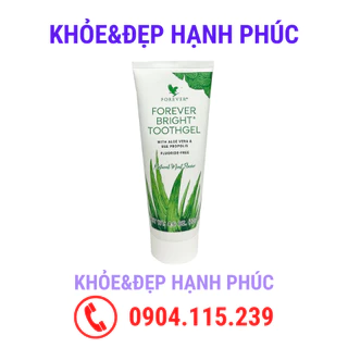 [ Mẫu mới ] Kem đánh răng lô hội Forever Bright Toothgel – 130 gr/tuýp