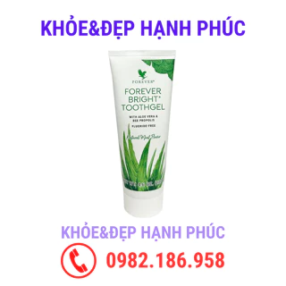 [Mẫu mới] Kem đánh răng lô hội Forever Bright Toothgel - giúp giữ hơi thở thơm lâu hơn – 130 gr/tuýp