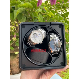 Tủ Hộp Đựng Đồng Hồ Cơ 3 Xoay Chính Hãng Cao Cấp - Hộp Lắc Lên Cót Đồng Hồ Winder Watch