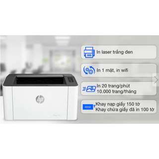 Máy in laser trắng đen đơn năng HP 107w Wifi máy đã qua sử dụng còn 80% bảo hành 3 tháng