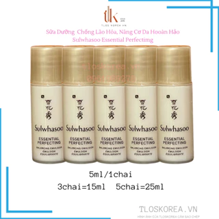 Sữa dưỡng sulwhasoo cơ bản hoàn hảo cho da nhạy cảm khóa ẩm essential emulsion  perfecting 5ml