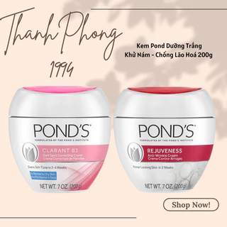 KEM POND CLARANT B3 - REJUVENESS ANTI-WRINKLE TÁI TẠO DA GIẢM NÁM THÂM TÀN NHANG 200G