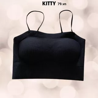 Áo Bra Cotton 2 Dây Đệm Su Mỏng Hở Lưng Gợi Cảm C16