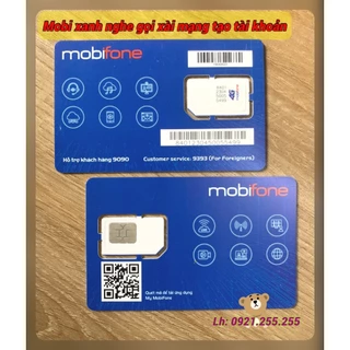 Mobi xanh 4G nghe gọi xài mạng giá rẻ