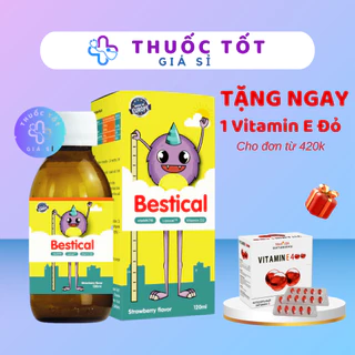 Siro Bestical bổ sung calci vitamin d3 k2, canxi giúp bé phát triển chiều cao vượt trội, xương răng chắc khỏe