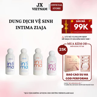 Dung dịch vệ sinh phụ nữ Intima Ziaja [CHÍNH HÃNG] - Bộ 4 màu(dạng sữa)  - Sản phẩm y khoa khuyên dùng an toàn