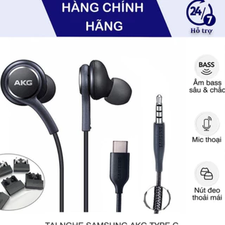 Tai nghe Samsung AKG Có dây Type C nhét Tai chống ồn có mic In Ear Cho PC và các dòng điện thoại [AKG ZIN]