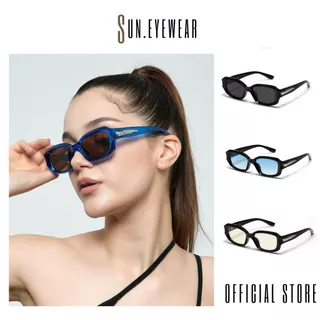 Kính mắt thời trang nam nữ gọng nhựa cứng bản to đính icon, kính mát GM hottrend - Sun Eyewear