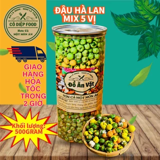 Đậu Hà Lan Mix 5 Vị Lon 450Gram [FREE SHIP] TỪ ĐƠN 50K, [Loại Đặc Biệt] Hàng ngon nhà làm