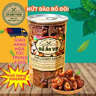 Đào Bổ Đôi Lon 500Gram [FREE SHIP]TỪ ĐƠN 50K, [Loại Đặc Biệt] Hàng Ngon Nhà Làm