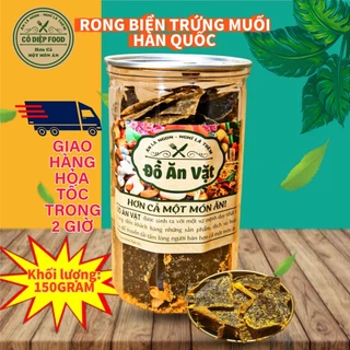 Rong Biển Trứng Muối Hàn Quốc Lon 150gram [FREE SHIP]TỪ ĐƠN 50K, [Loại Đặc Biệt] Hàng Ngon Nhà Làm