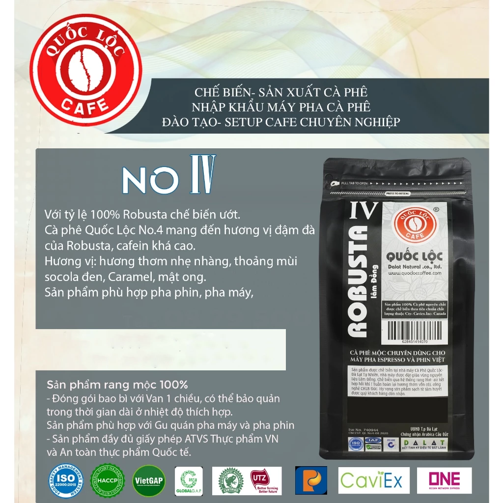 Cà phê rang mộc nguyên chất 100% robusta - cà phê rang xay-500gr- No4