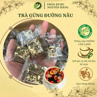 Trà gừng đường nâu 10 viên giữ ấm cơ thể, đẹp da