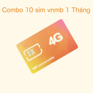 Combo 10 Sim Vietnamobile 2023 Hạn 1 Tháng - Tạo Tài Khoản ZL,SP,FB,MMO,GAME (Không 4G)