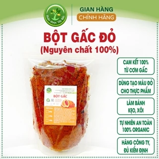 Bột gấc khô nguyên chất 100%, chuyên dùng nấu xôi gấc đỏ, tạo màu và hương thơm tự nhiên cho các loại bánh kẹo, thạch