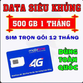 SIM 4G MOBIFONE [12MDT150] [MDT_V500] [12MDT50] DÙNG 4G KO GIỚI HẠN 12THÁNG