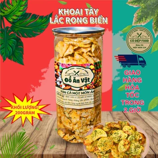 Khoai Tây Lắc Rong Biển Lon 200Gram [FREE SHIP] TỪ ĐƠN 50K, [Loại Đặc Biệt] Hàng ngon nhà làm