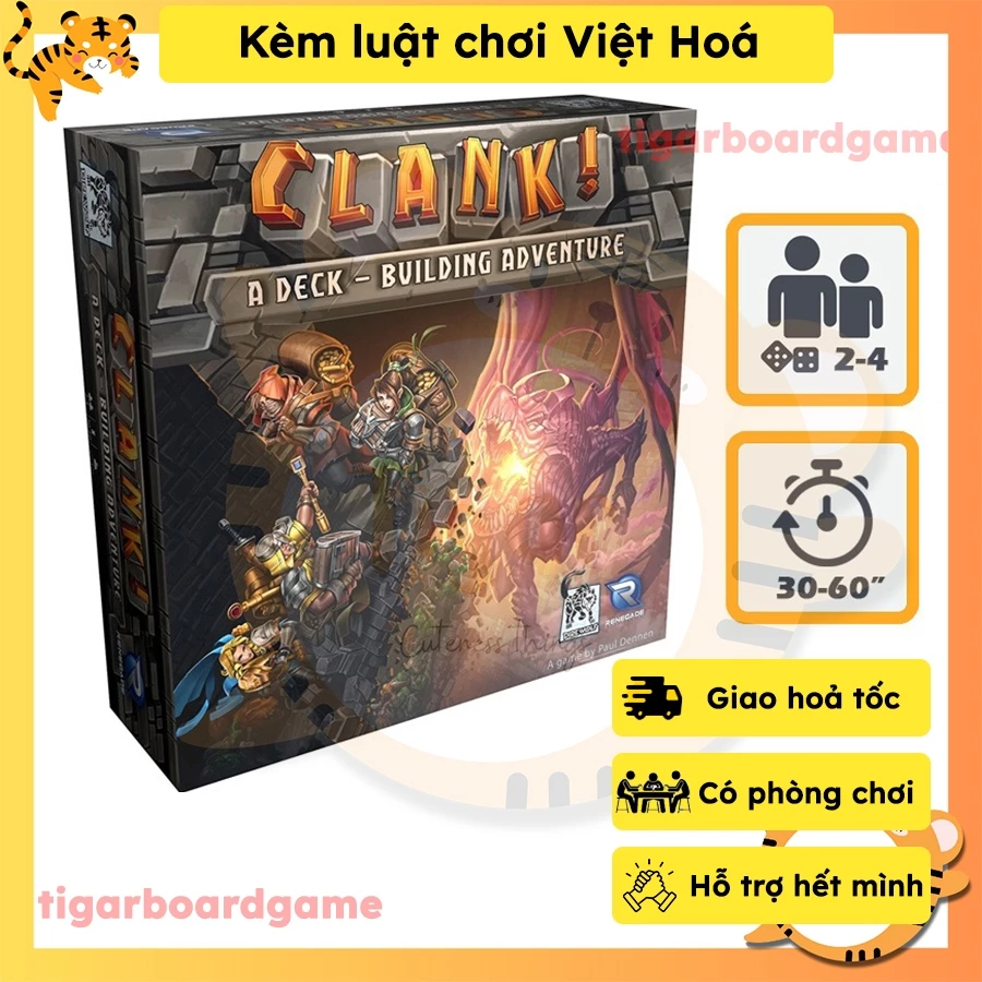 [Luật Việt] Boardgame Clank - Hầm ngục kho báu game thẻ bài