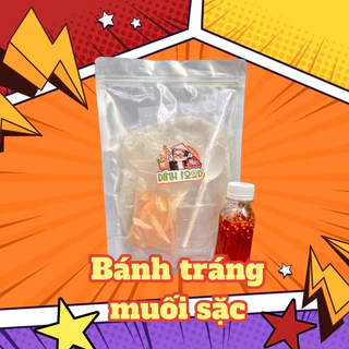 BÁNH TRÁNG MUỐI SẶC (Bánh tráng rìa + muối sặc + sốt tắc)