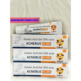 ACNERUS  AZ Gel azelaic acid 20% giảm mụn ,mờ thâm đỏ, thâm mụn,sáng da 15g.