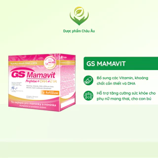 Viên Uống Bổ Sung Vitamin, DHA GS Mamavit Prefolin DHA Cho Phụ Nữ Mang Thai Hộp 60 Viên