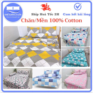 CHĂN MỀN CHẦN GÒN 100% Cotton ( thước 1m7 x 2m)