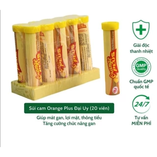 Vitamin C Sủi Cam Orange Plus Đại Uy - Tăng cường sức đề kháng, giải độc cơ thể (Lọ 20 viên sủi).