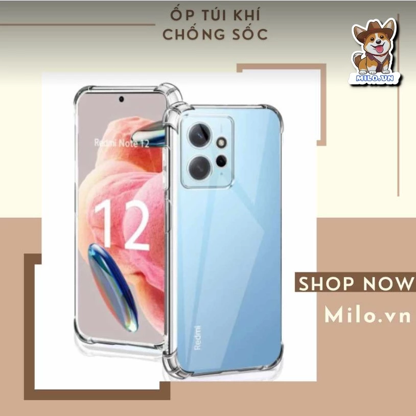 Ốp lưng túi khí cho Xiaomi Redmi Note 12 4g chống sốc chống va đập