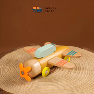 Máy Bay Mô Hình Bằng Gỗ Neo Town - Wooden Airplane Model Toy - Đồ Chơi Mô Hình Máy Bay