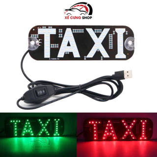 Đèn LED chữ TAXI gắn kính chắn gió xe hơi đa dụng đổi 2 màu tùy chọn