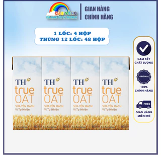 Thùng 48 Hộp Sữa Yến Mạch Vị Tự Nhiên TH true OAT 180 ml